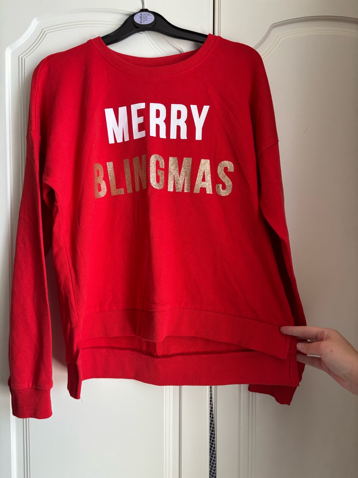 Red Christmas “Merry Blingmas” Sweatshirt