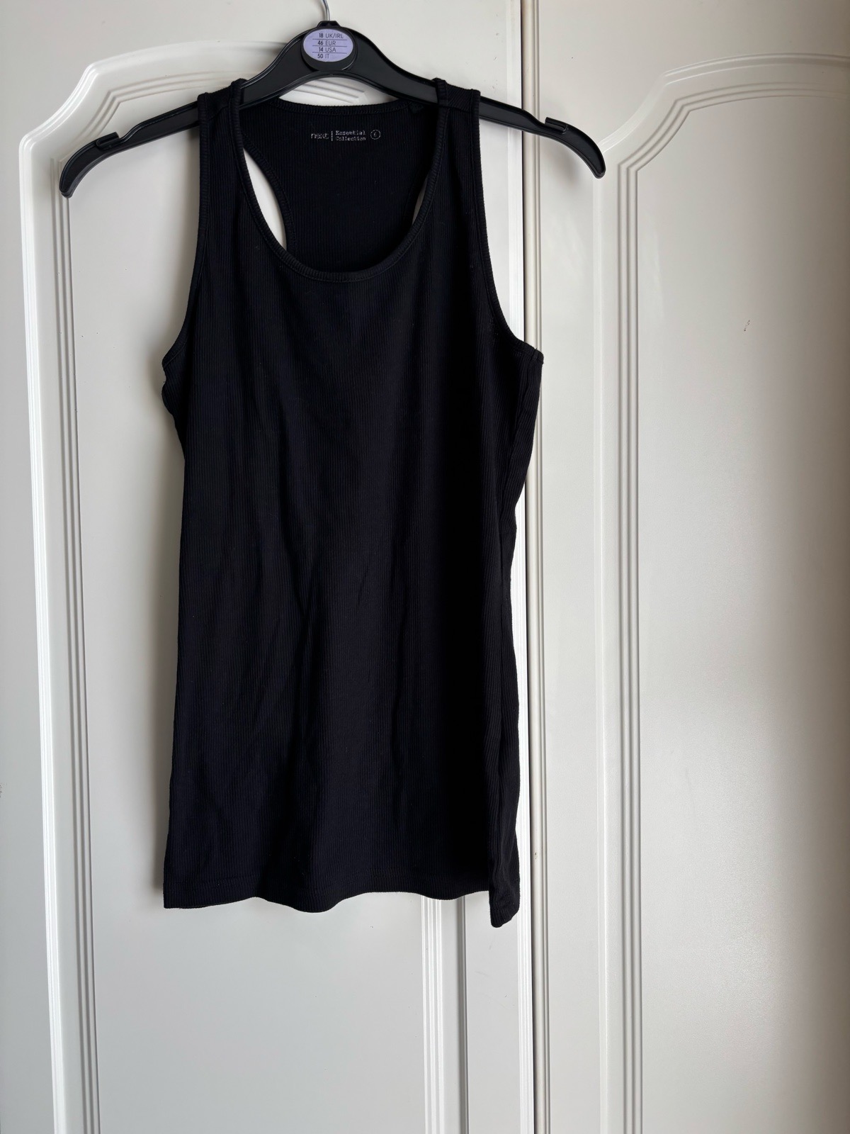 Next black Essential Racer Back Vest Top – Size 6