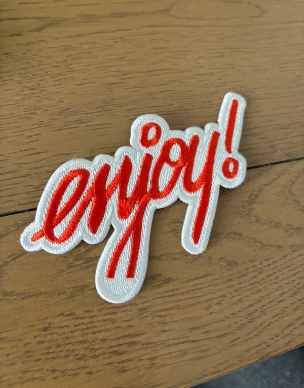 Coca Cola “enjoy” embroidered badge