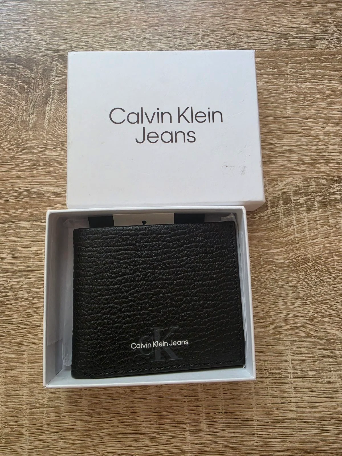 Calvin Klein Jeans men's leather wallet.