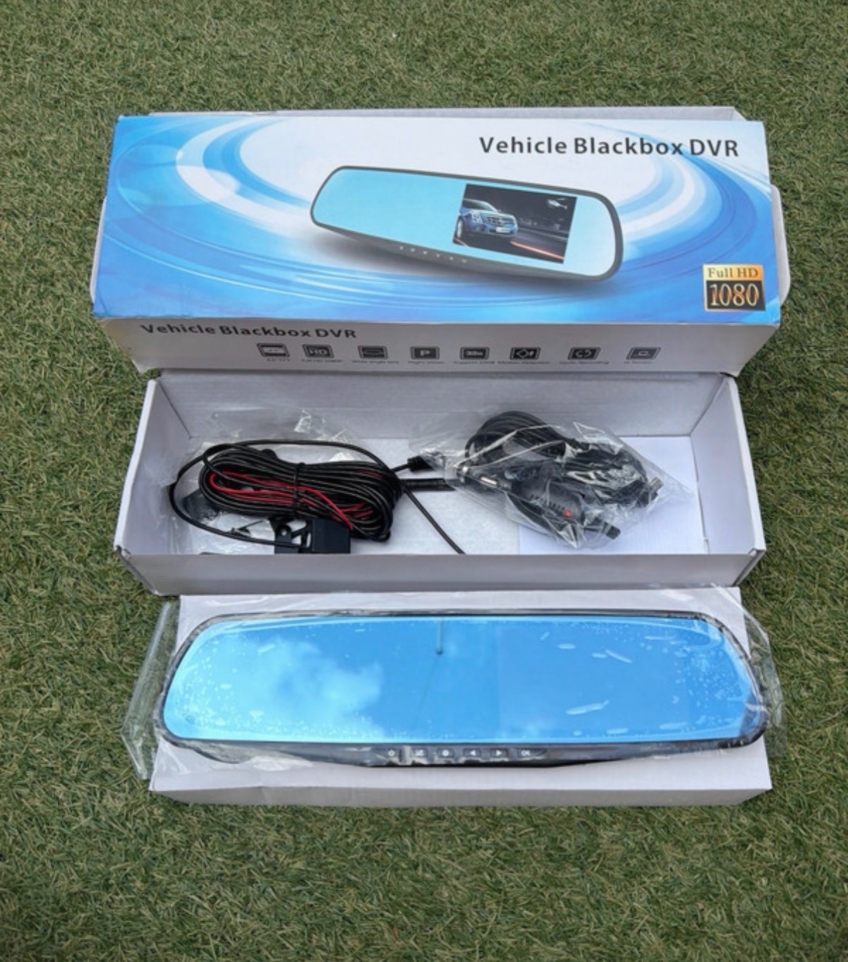 Vehicle Blackbox DVR Dash Cam – 1080P – Rear View Mirror Camera – New