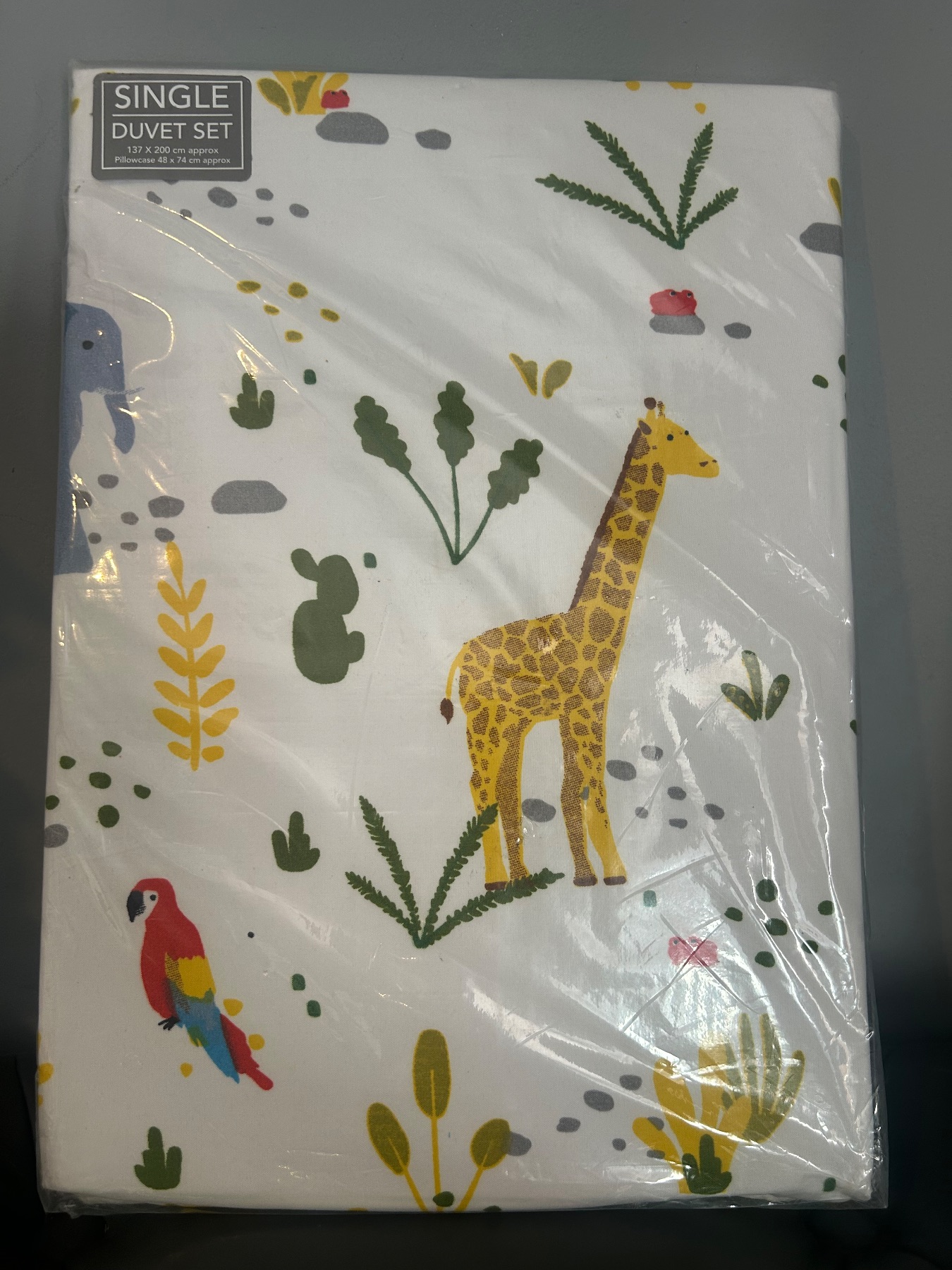 Brand new zoo/ animals single duvet set