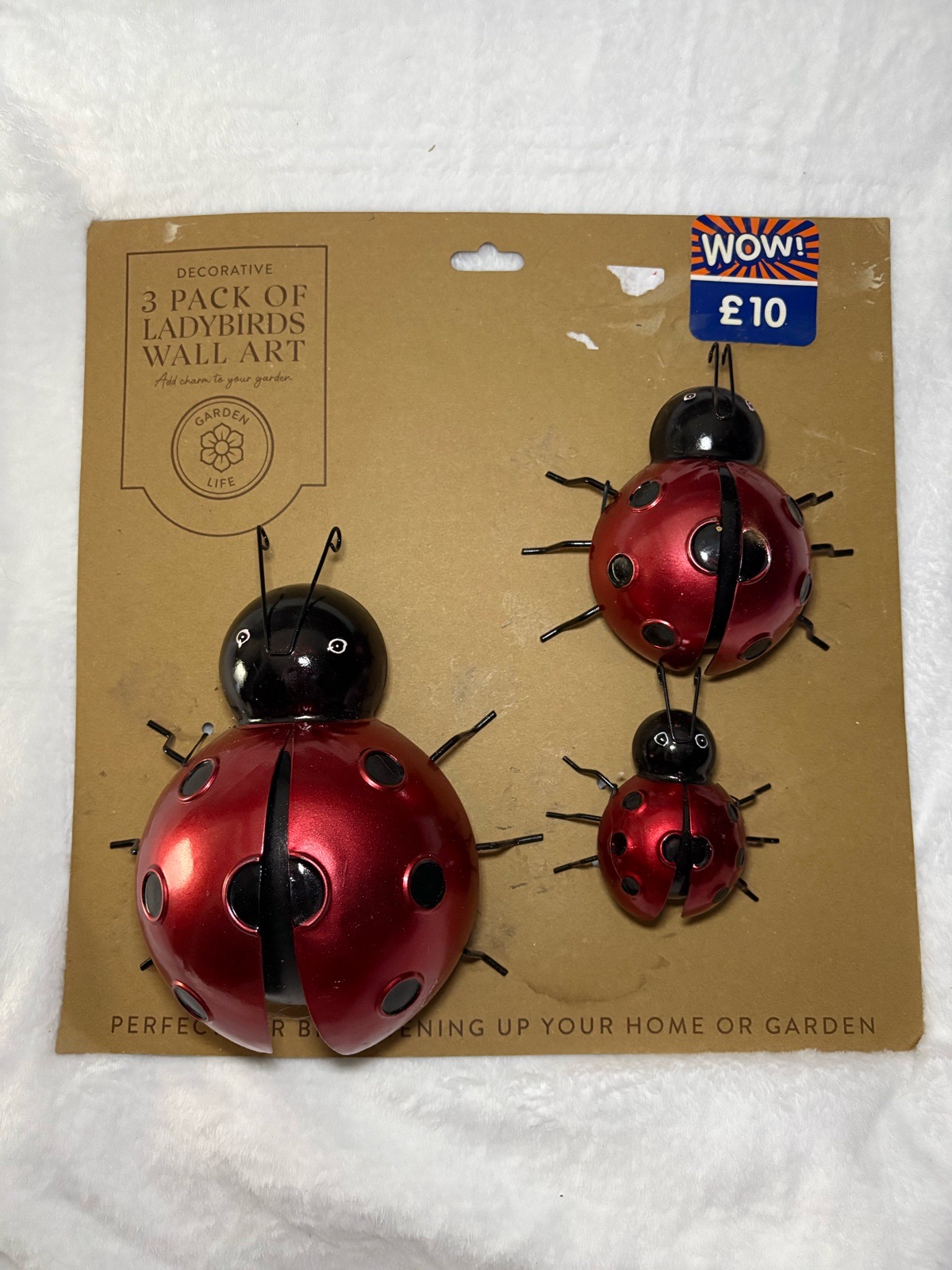 3D Ladybird wall art brand new