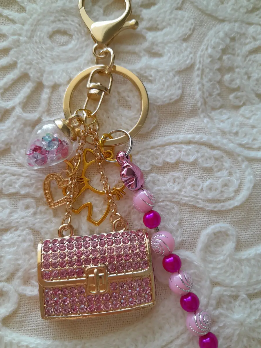 Decorative handbag charm accessory
