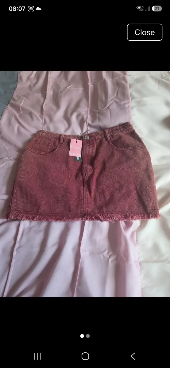 PLT denim skirt 6