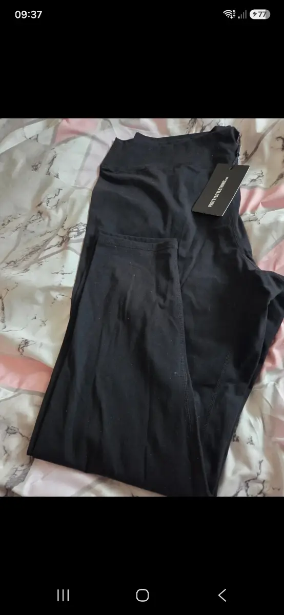 PLT black stretch leggings 22
