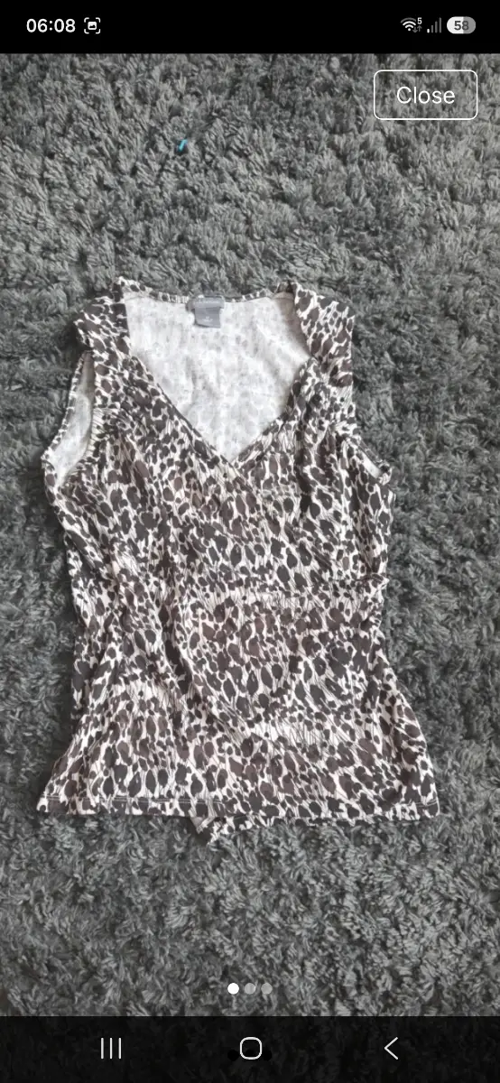 ann taylor wrap top m