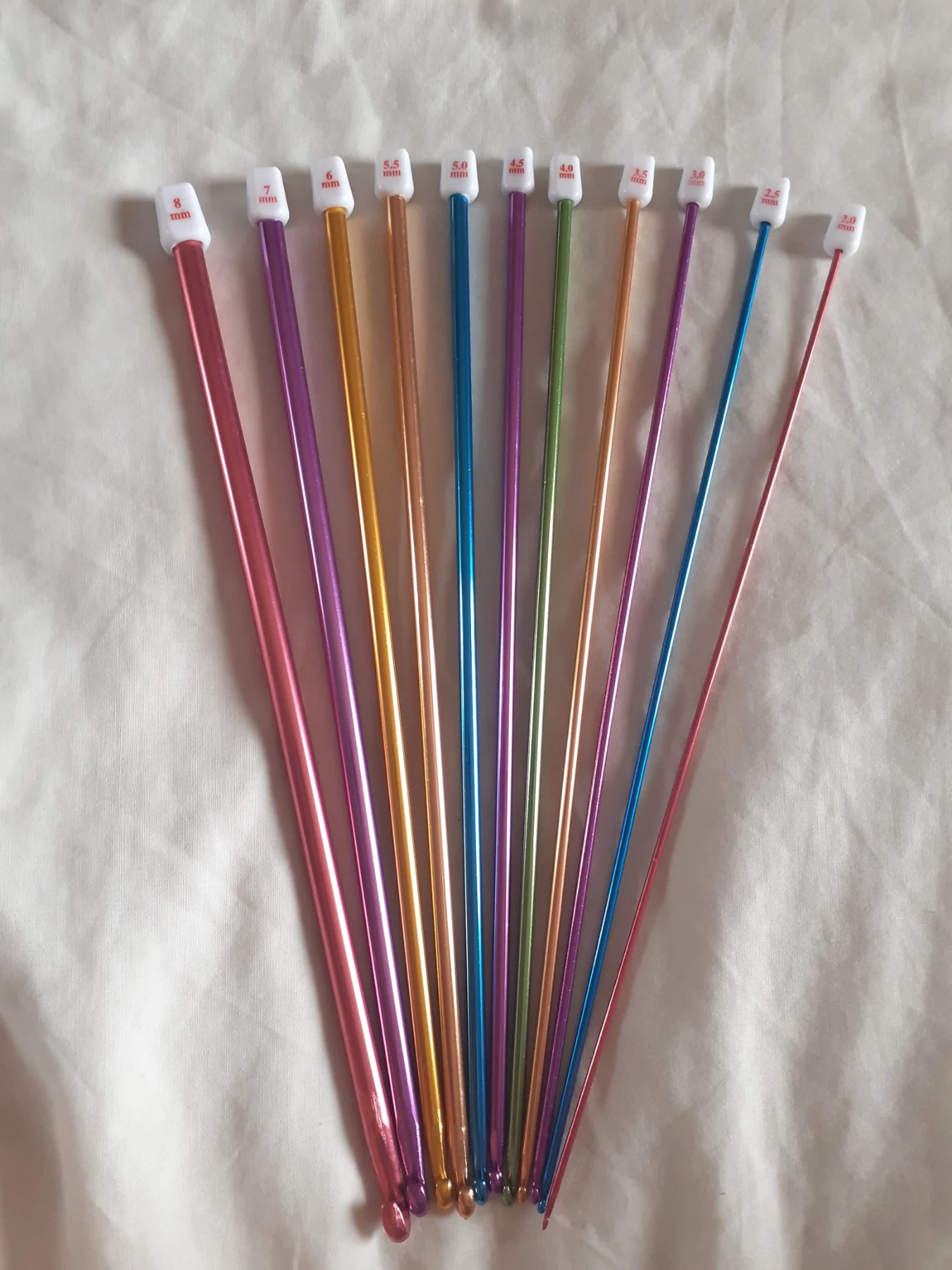 Set of 11 tunisian crochet hooks