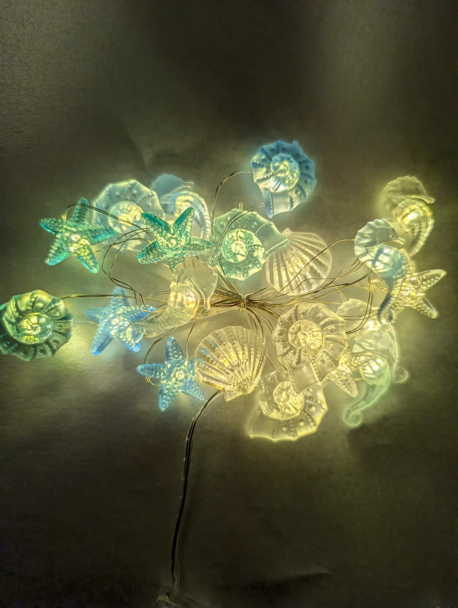 Sea creature wire led lights 200cm 20 led warm white