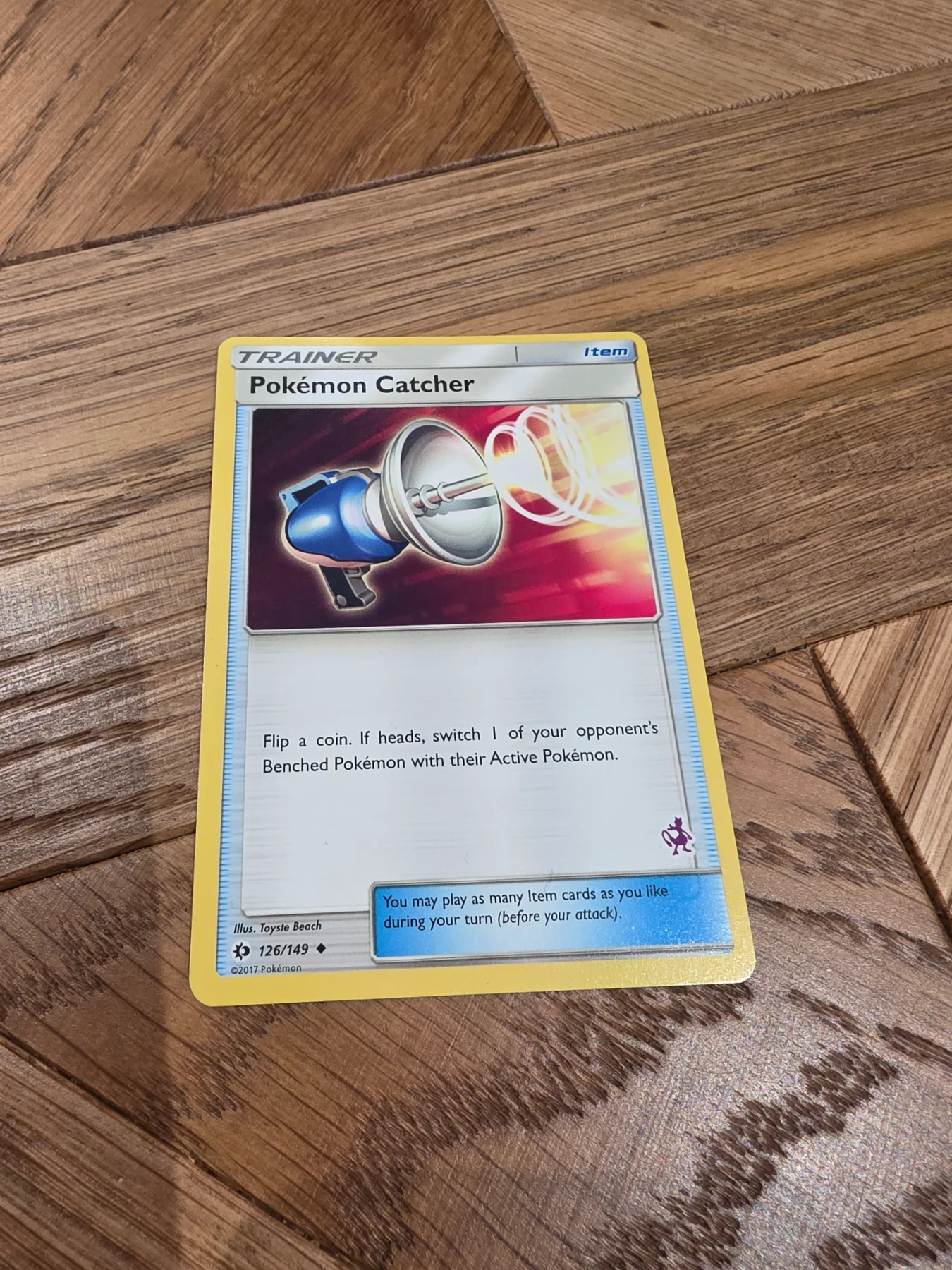 Pokemon Catcher Battle Academy 126/149 pokemon card trainer item mewtwo stamped