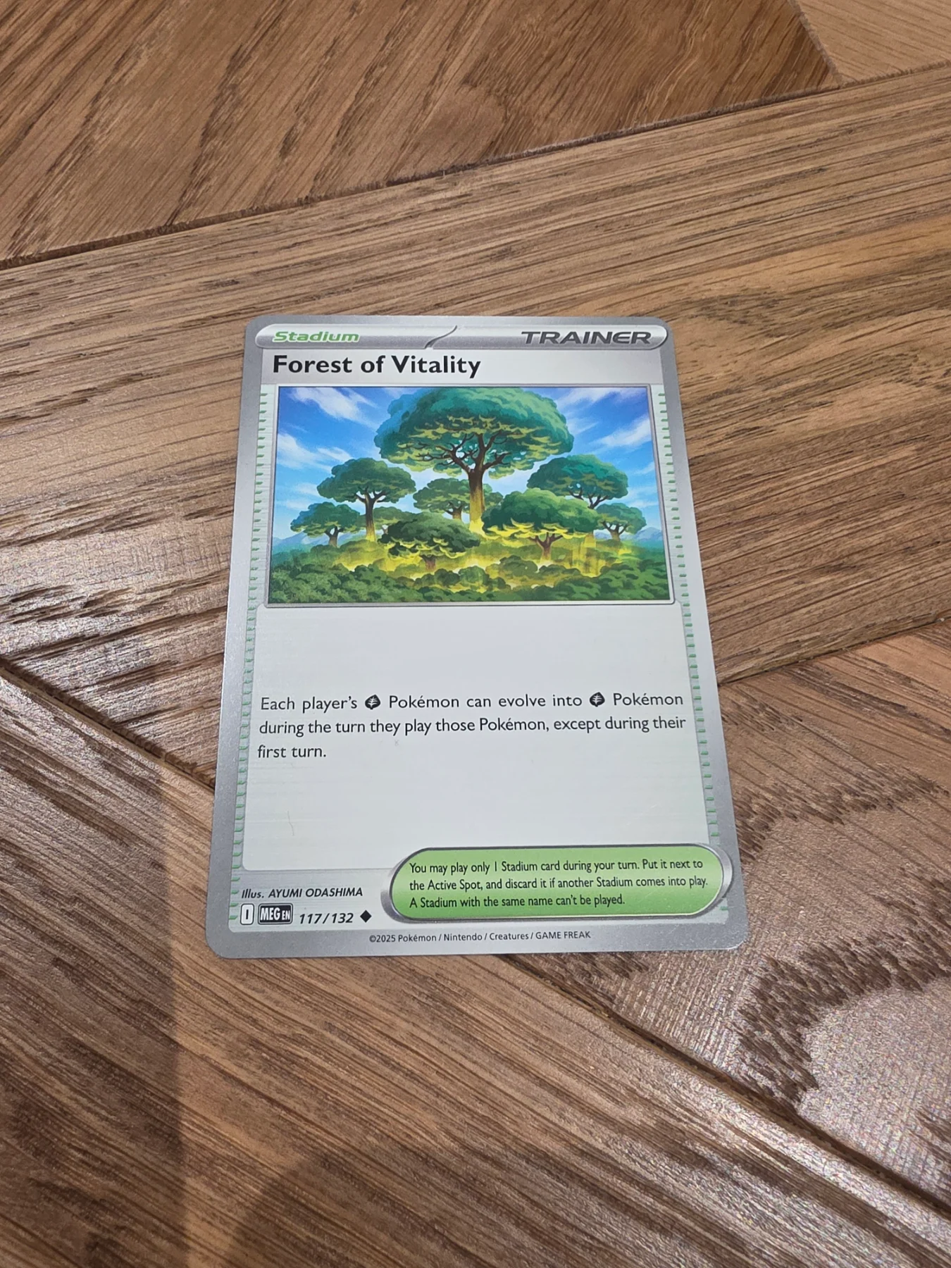 Forest of Vitality mega evolution 117/132 pokemon card trainer stadium