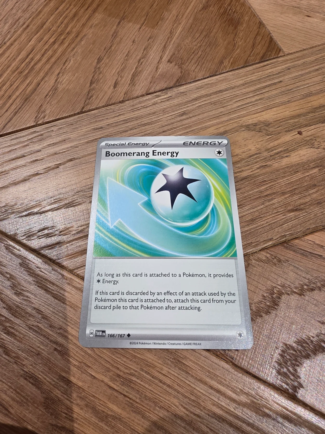 Boomerang Energy twilight masquerade 166/167 pokemon card