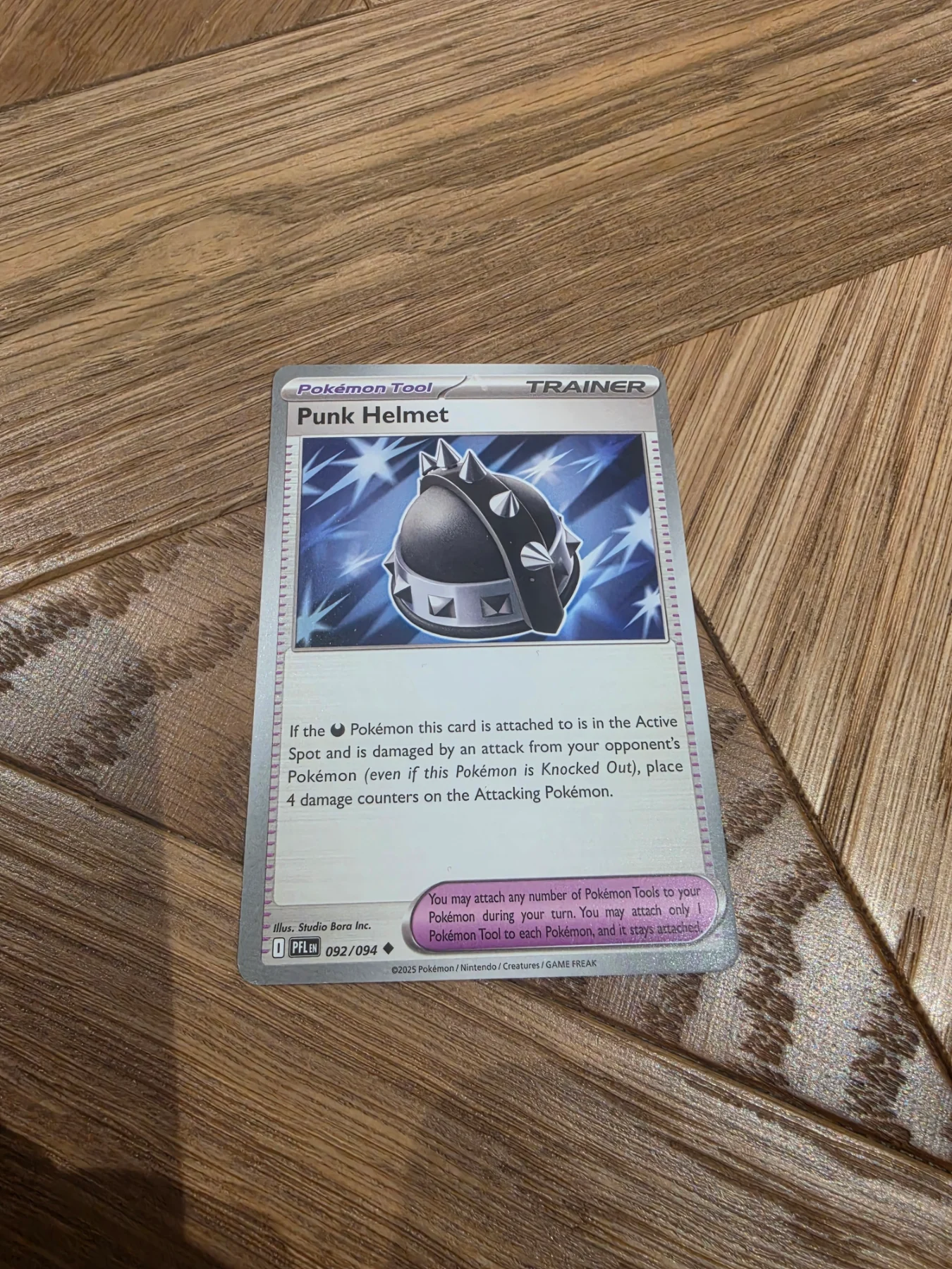 Punk helmet phantasmal flames 92/94 pokemon card trainer pokemon tool