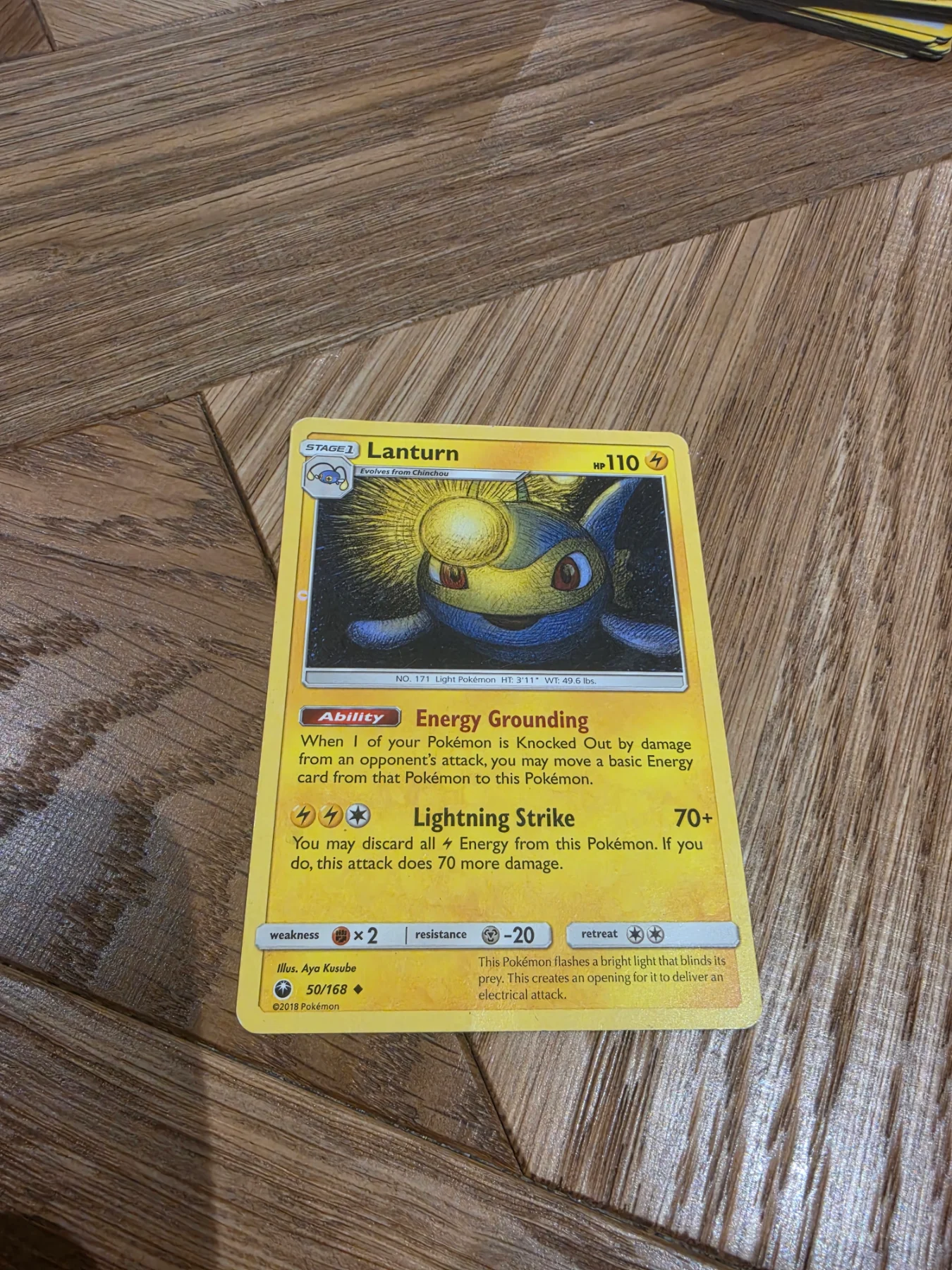 Lanturn celestial storm 50/168 pokemon card