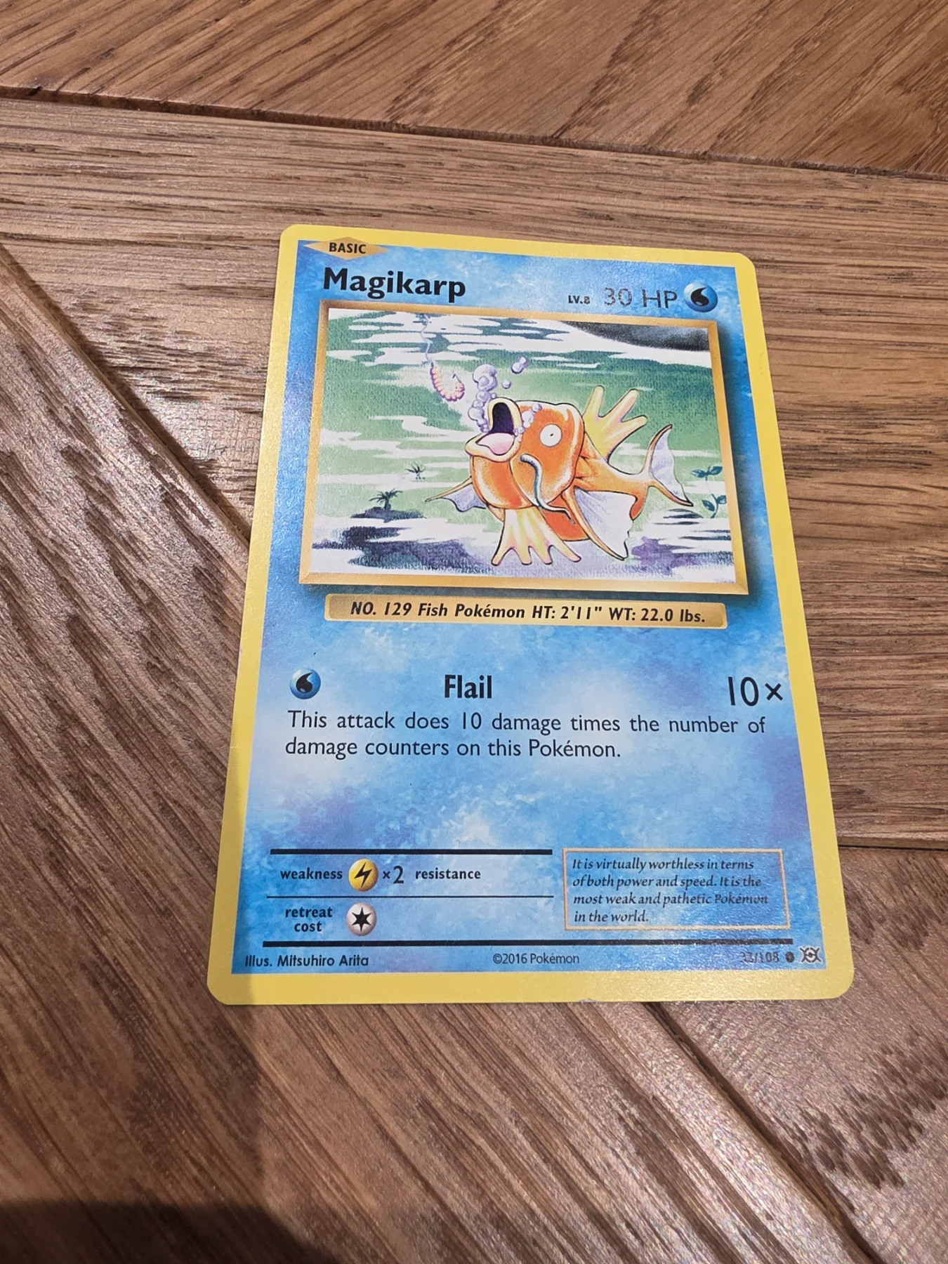 Magikarp evolutions 33/108 pokemon card