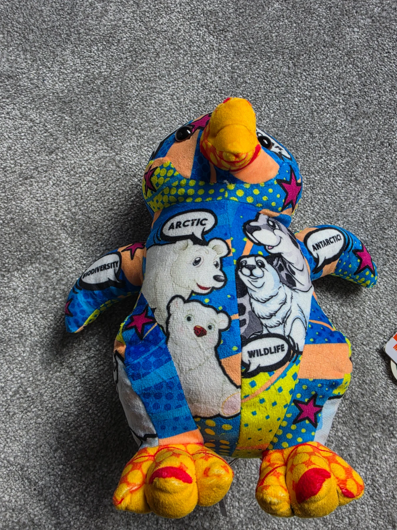 Wild republic message from the planet penguin plush