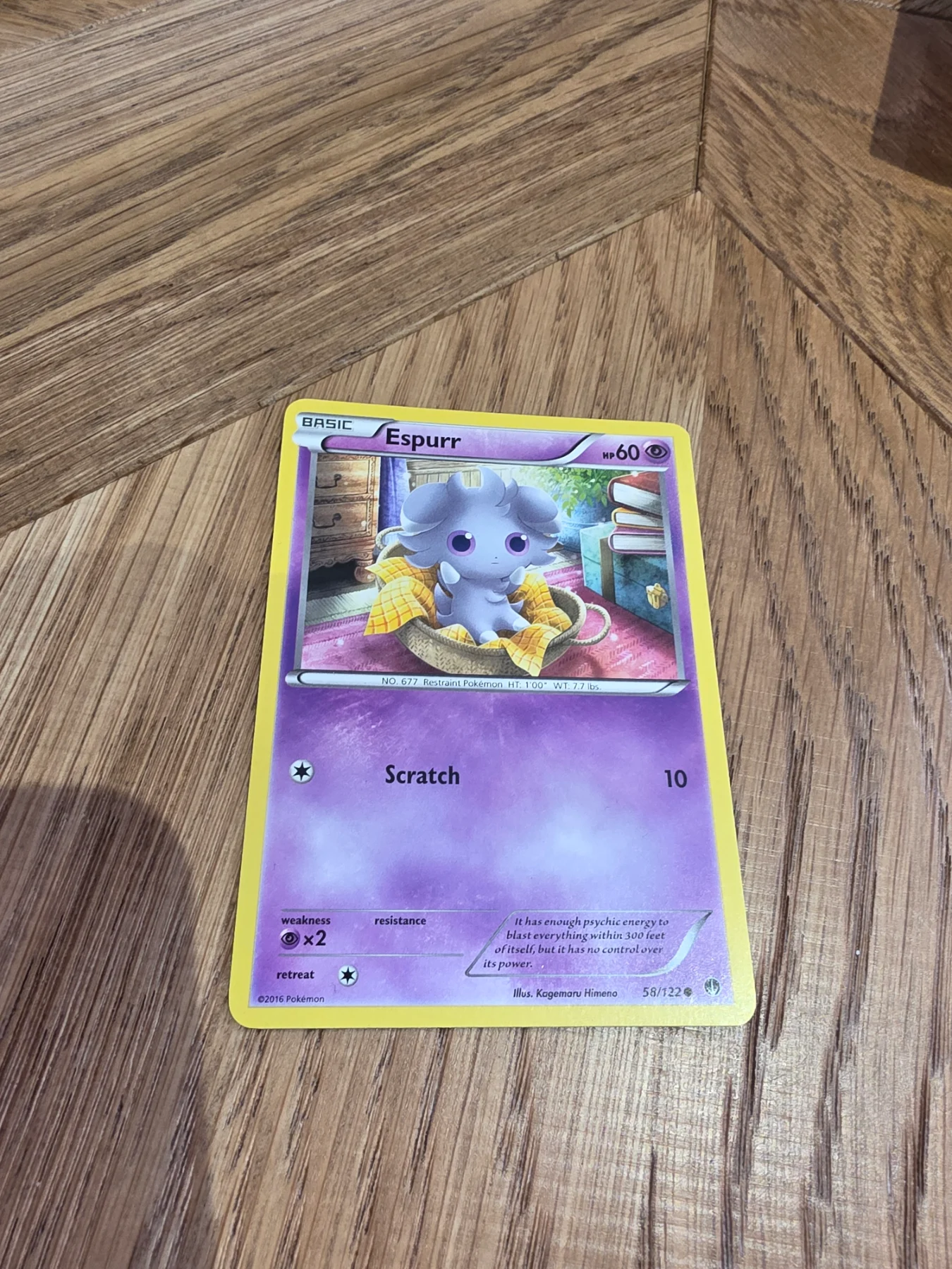 Espurr breakpoint pokemon card 58/122