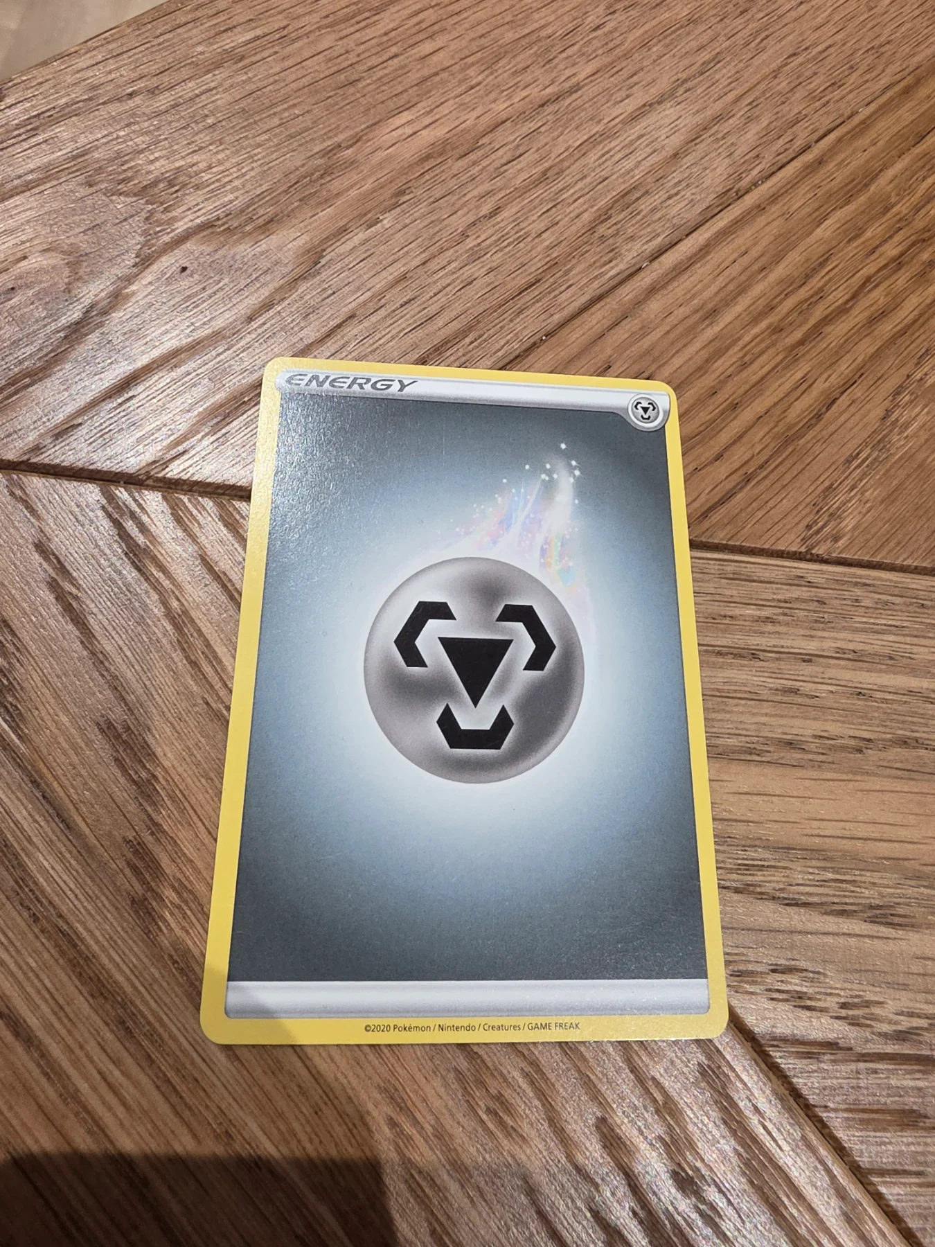 Metal energy sword and shield base set pokemon card