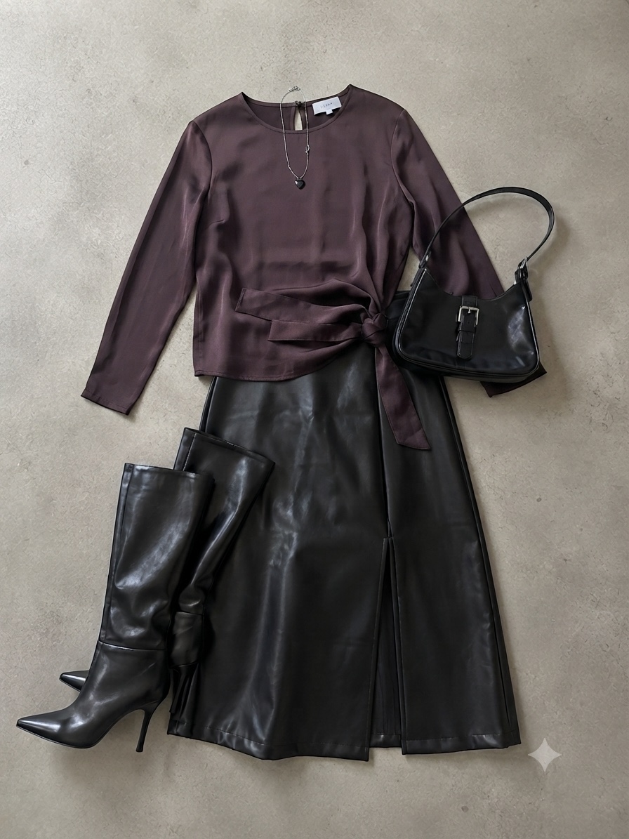 Woman Jigsaw burgundy tie front blouse size 12
