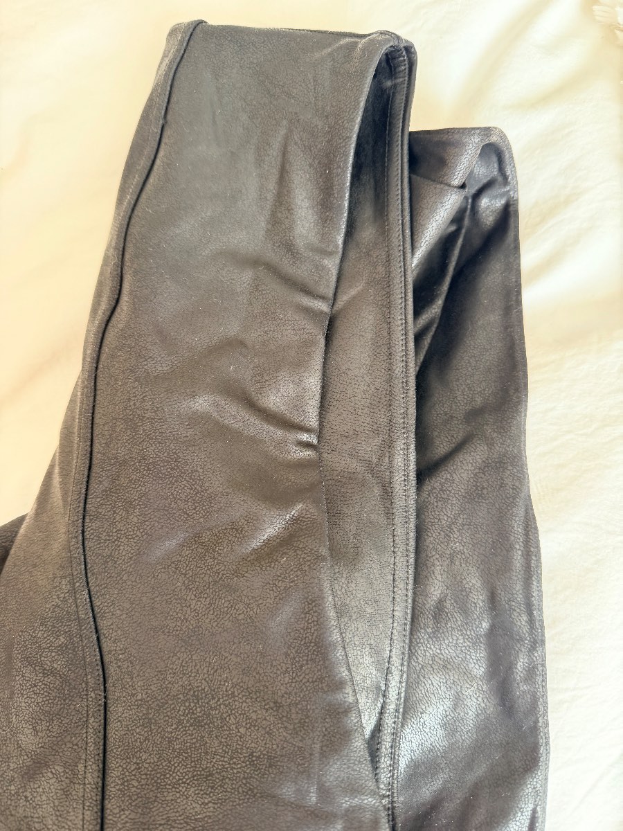 Shein leather look leggings