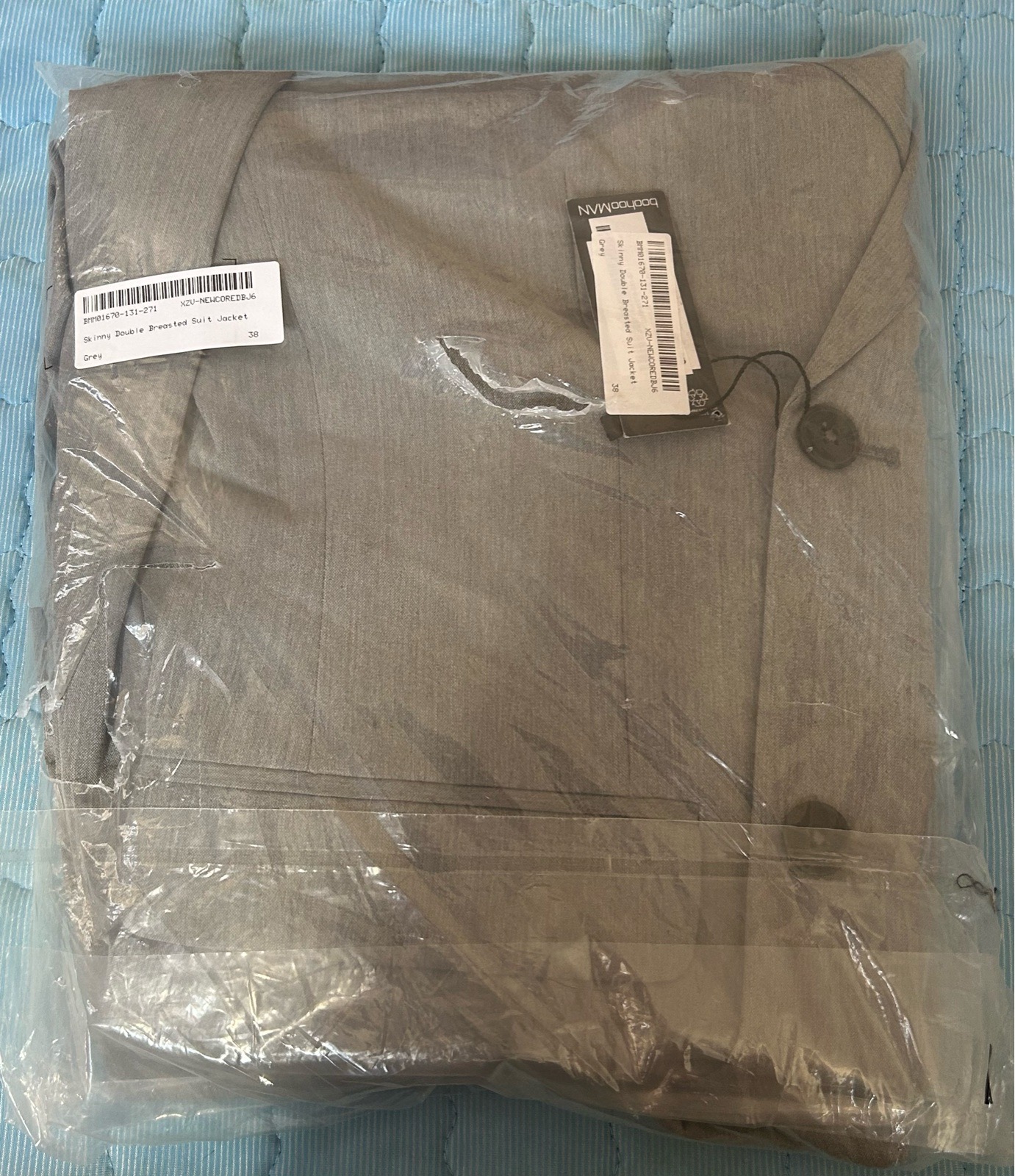 Boohoo Man Grey Suit Jacket