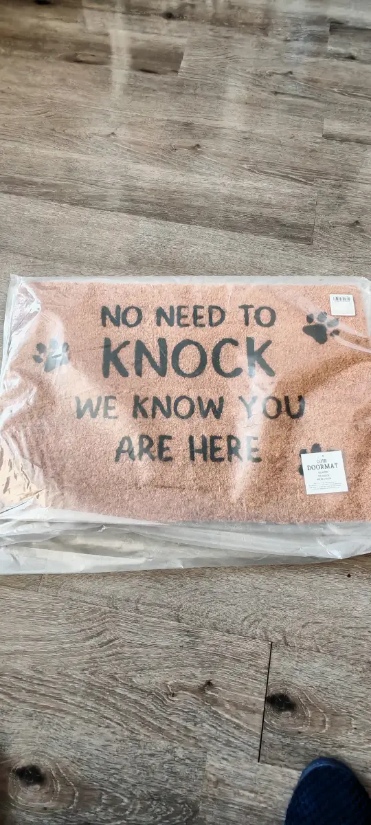 No need to knock coir door mat 40x60 cm.