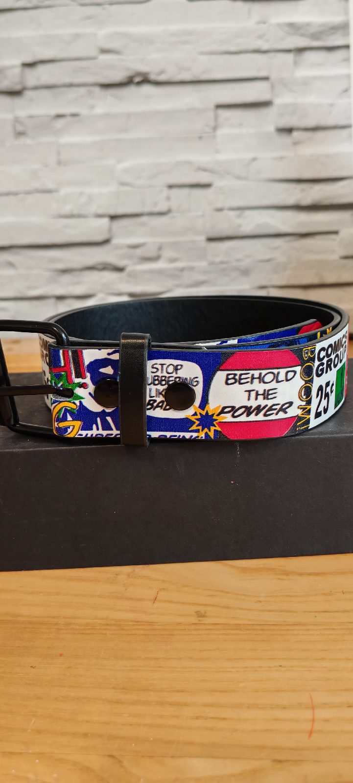 Unisex graphic design belt 40 inch waist
