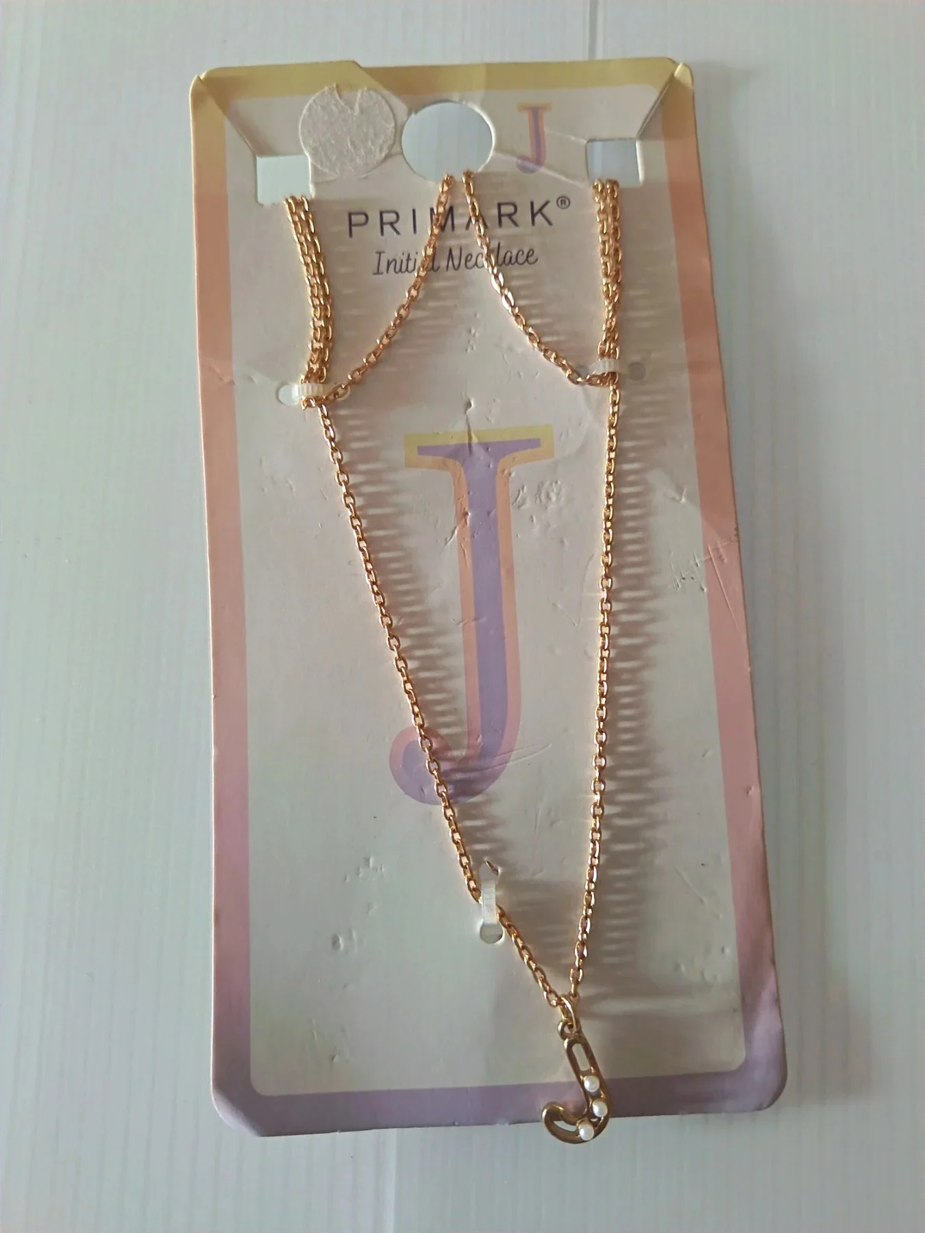 Necklace Letter J