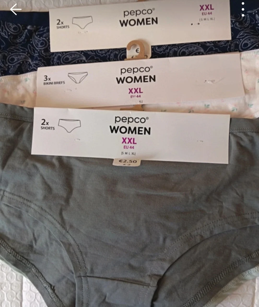Cotton Women's panties Size XXL