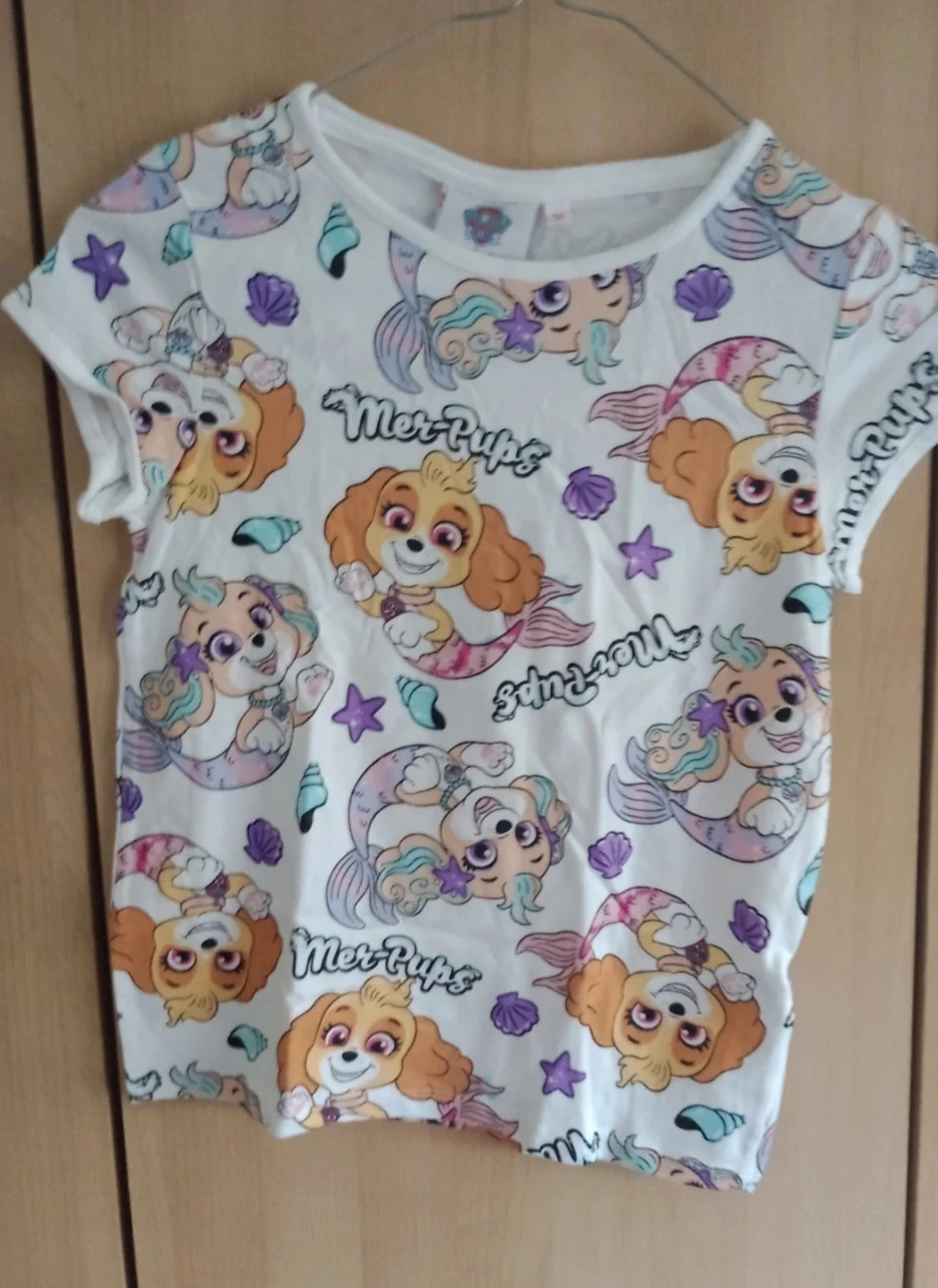 Cotton Paw Patrol printed T-shirt for girls 8-9 Years