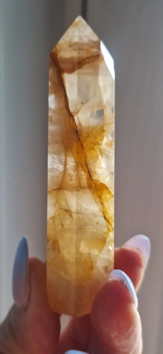 Golden healer crystal point/ tower.