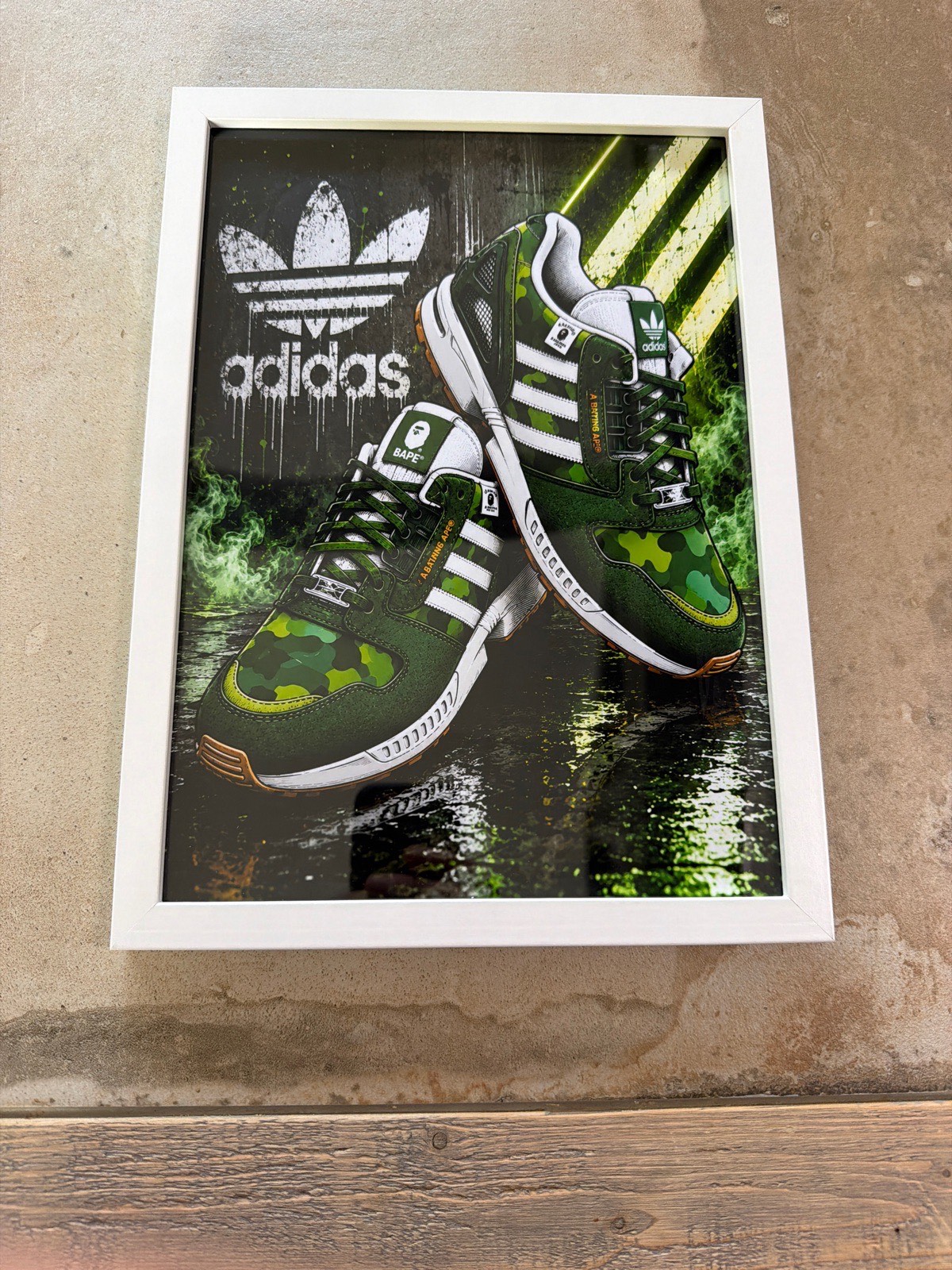A4 Bathing Ape x Adidas Colab