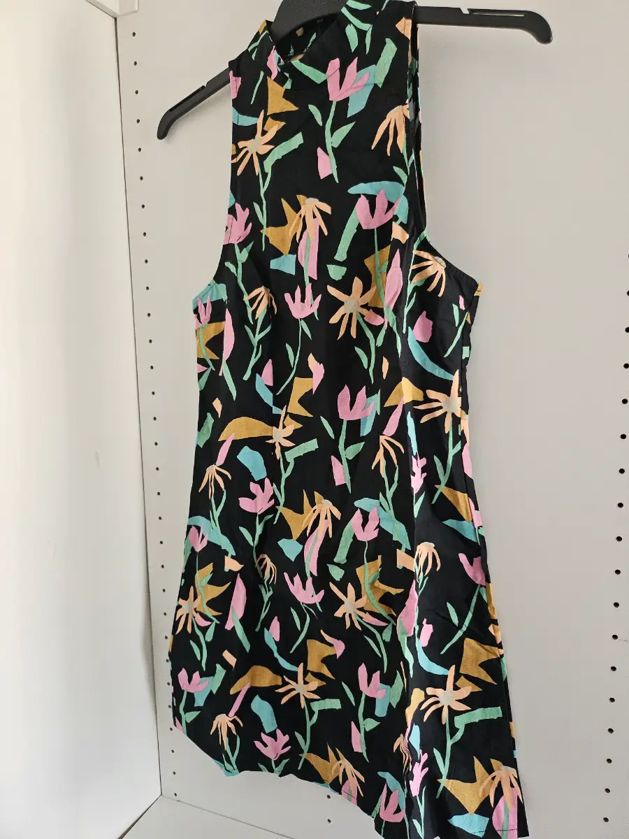 ASOS Made In Kenya Flared Mini Dress - Graphic Floral Print size 6