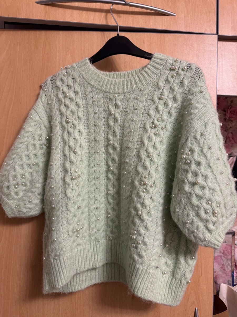 Mint pearl jumper