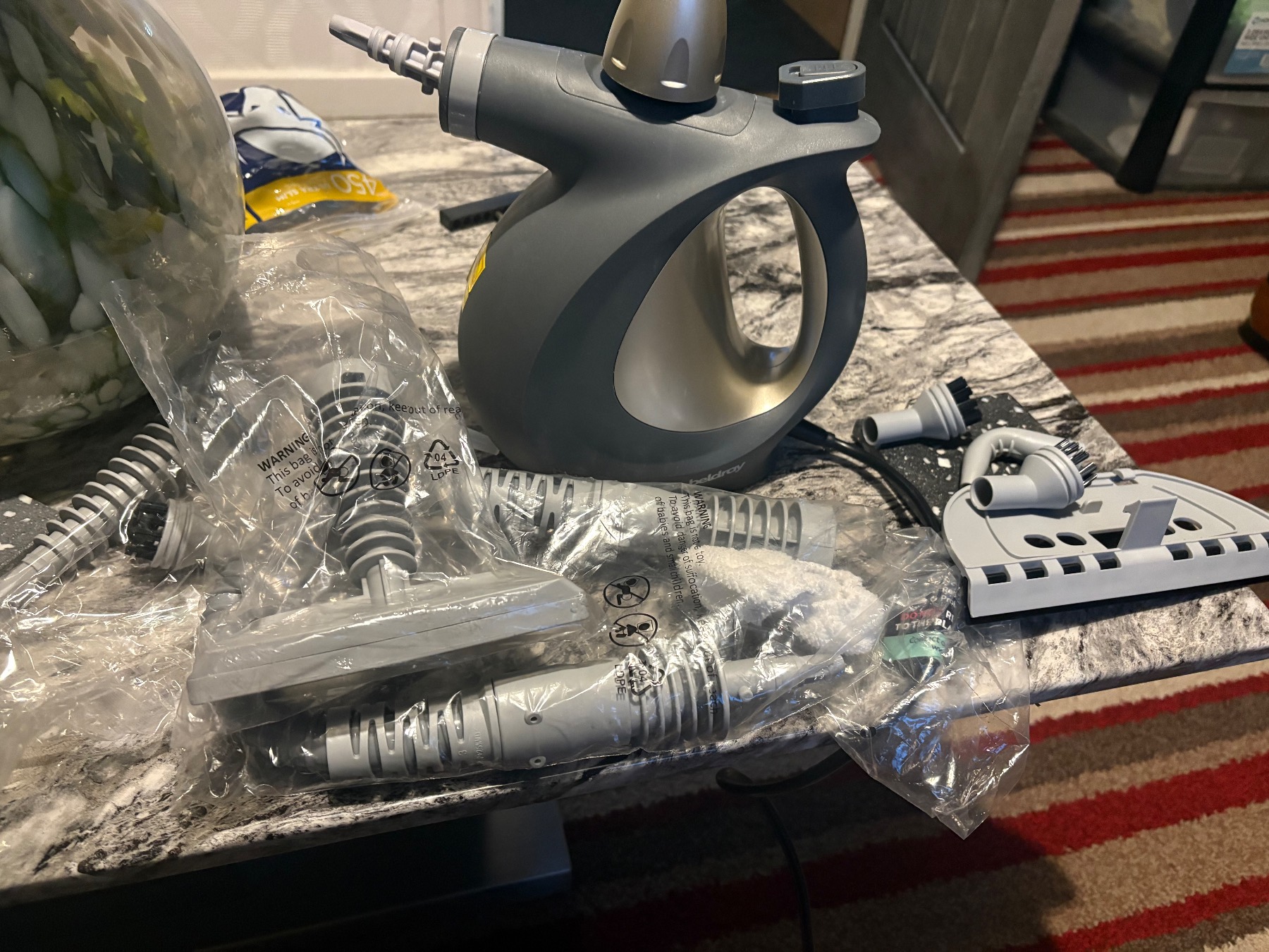 Beldray 10 in one handheld steam cleaner