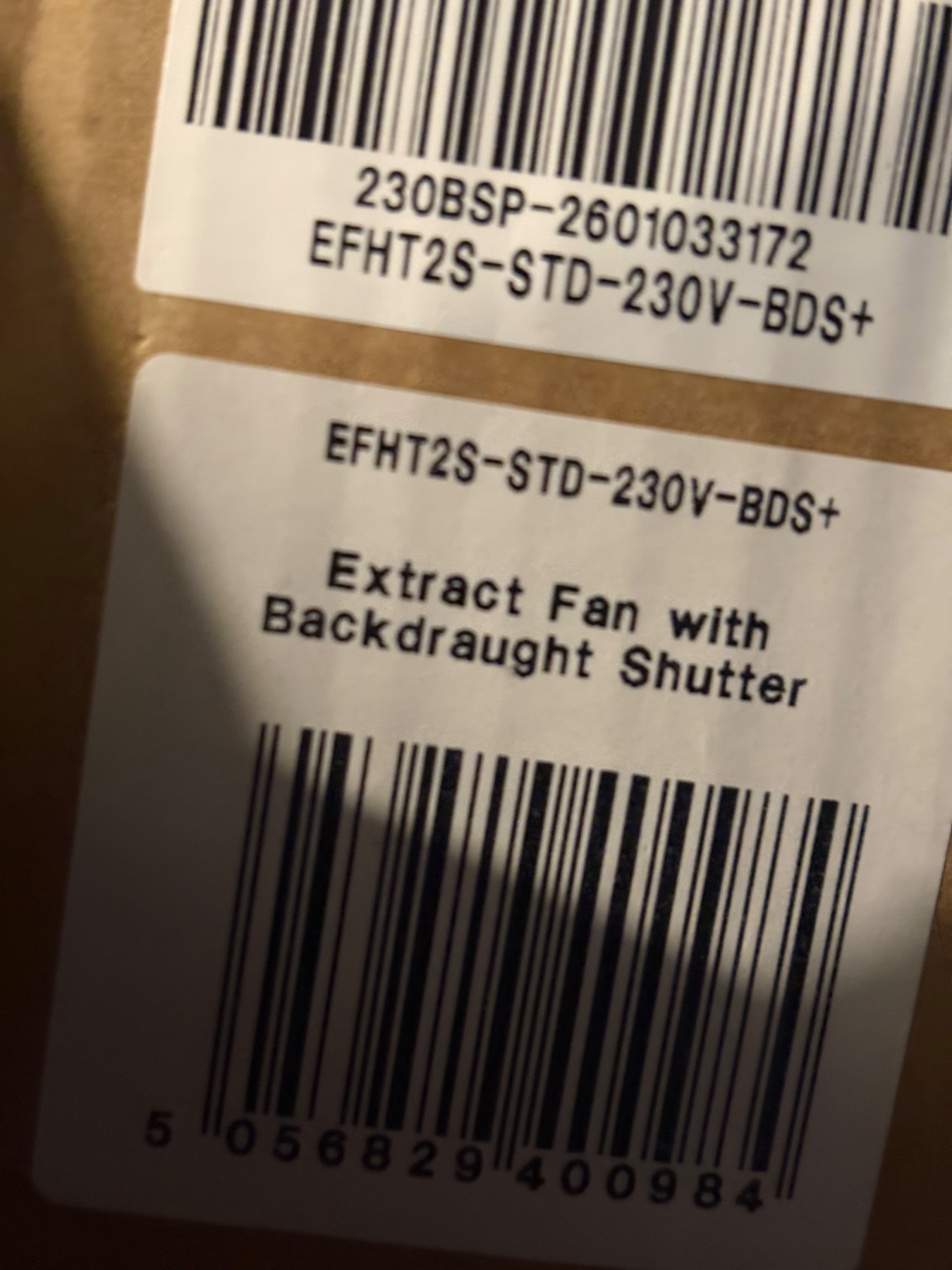 Envirovent extract fan