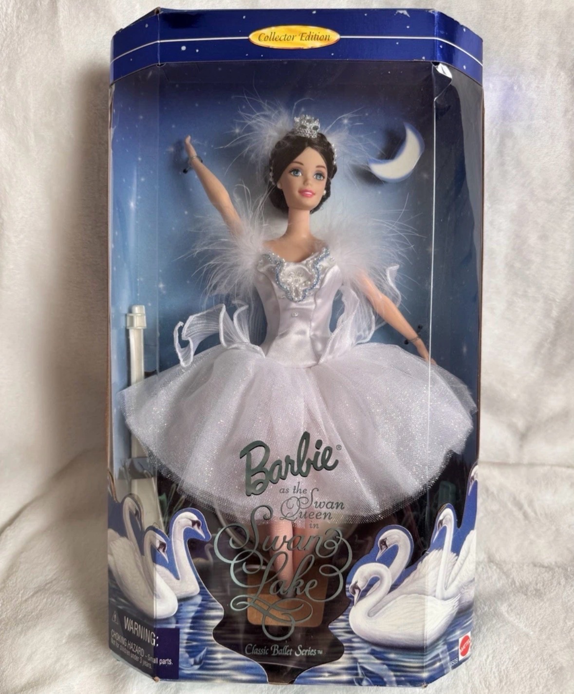 Vintage Collector Doll Swan Lake Queen Barbie Mattel #18509 OVP NRFB rar (21823)