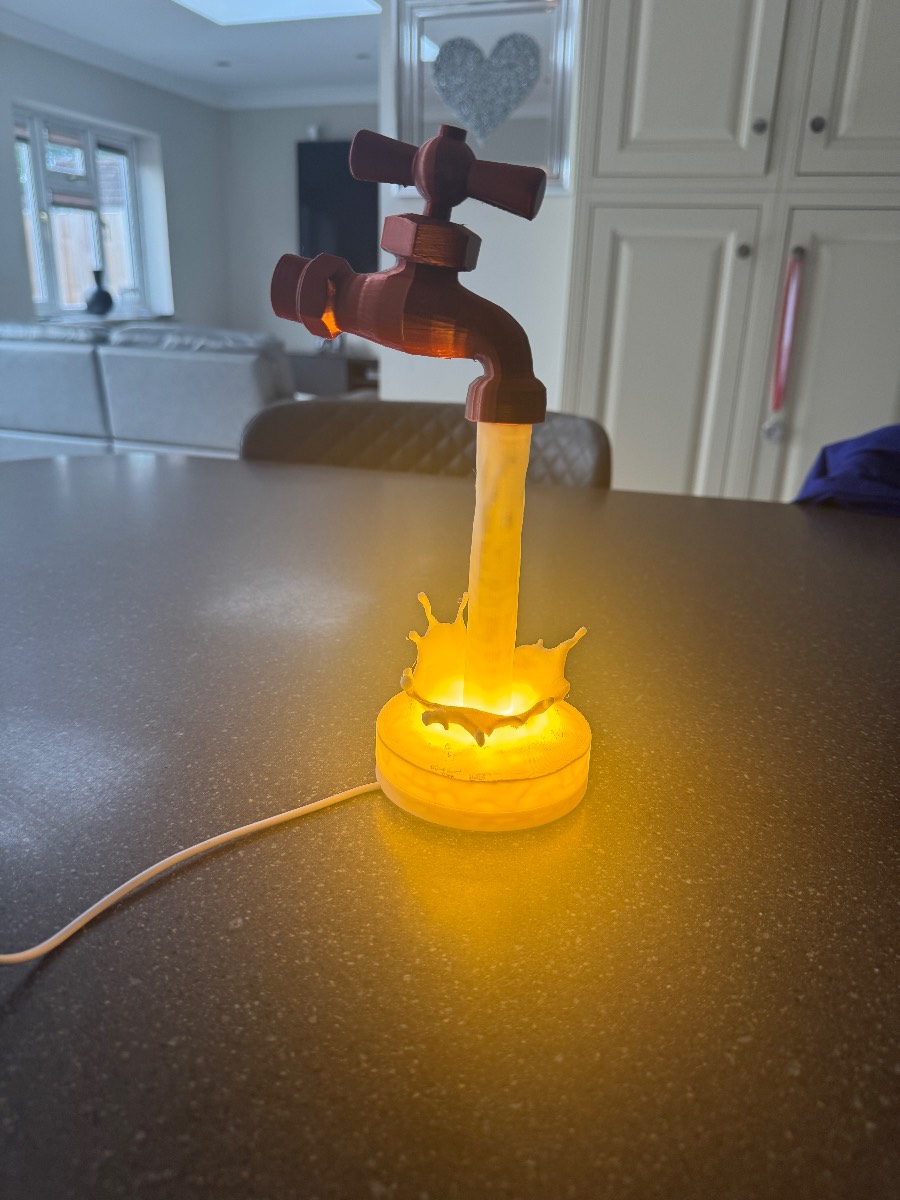 3D Printed "Tap Water" Night Light