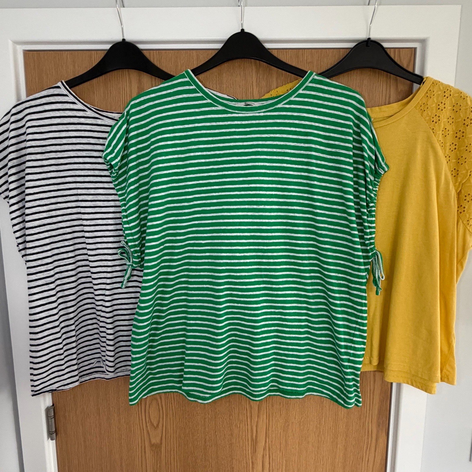 TU Cotton Linen Tops 18 Summer Lightweight Green Navy Yellow Bundle