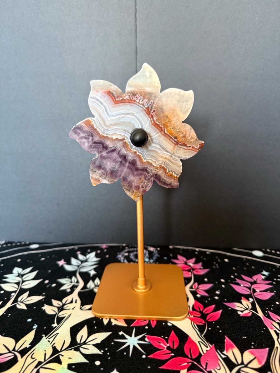 Amethyst Agate Windmill