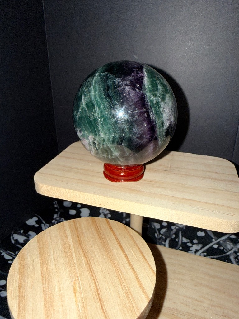 Rainbow Fluorite Sphere