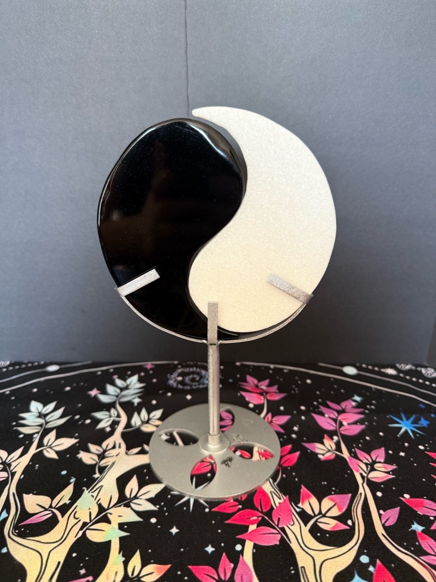 Yin Yang Obsidian/White Jade