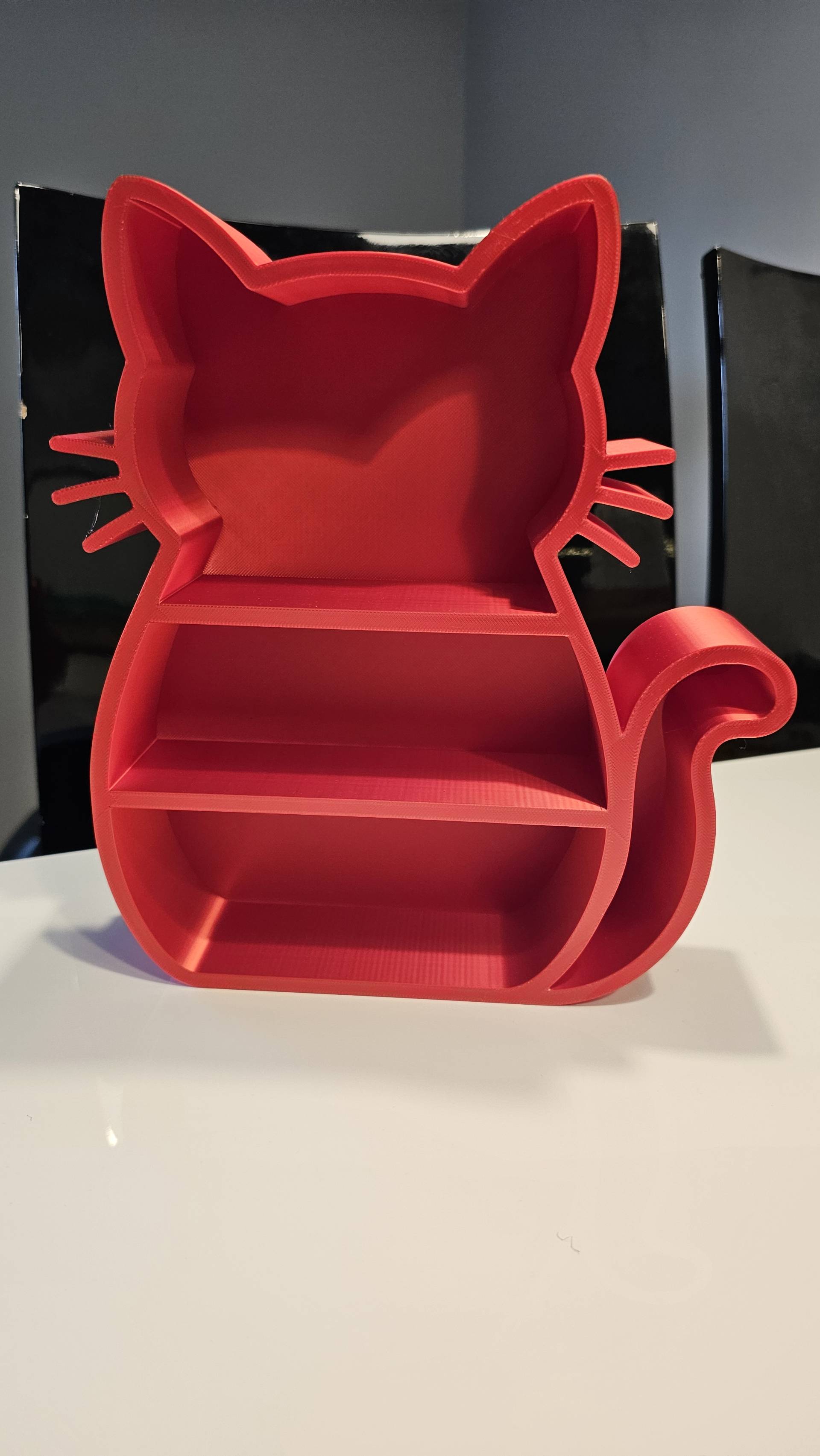 Cat-Shaped Desk Organiser – 3D Printed Storage Holder