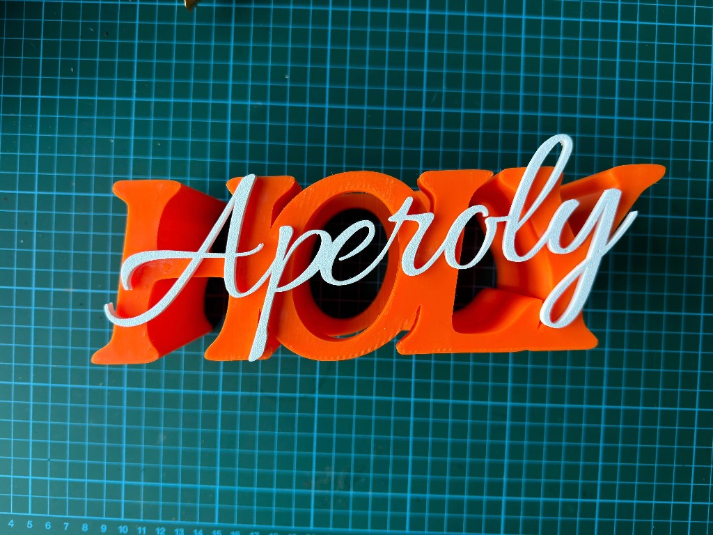 Plastic Aperol lovers set up - amazing item