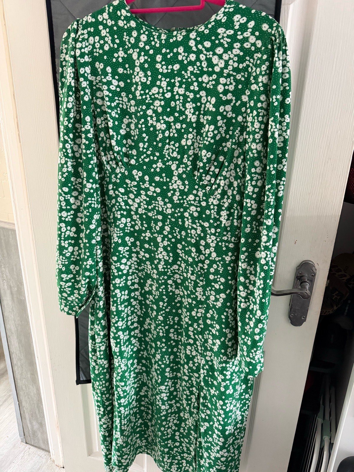 Girl In Mind Green Floral Midi Dress – UK 16 – Style SI6495G