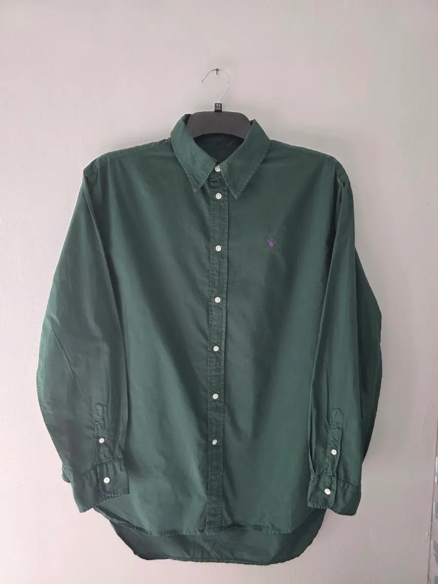 Ralph Lauren Men's Medium Dark Green Long Sleeved Shirt Excellent Condition.