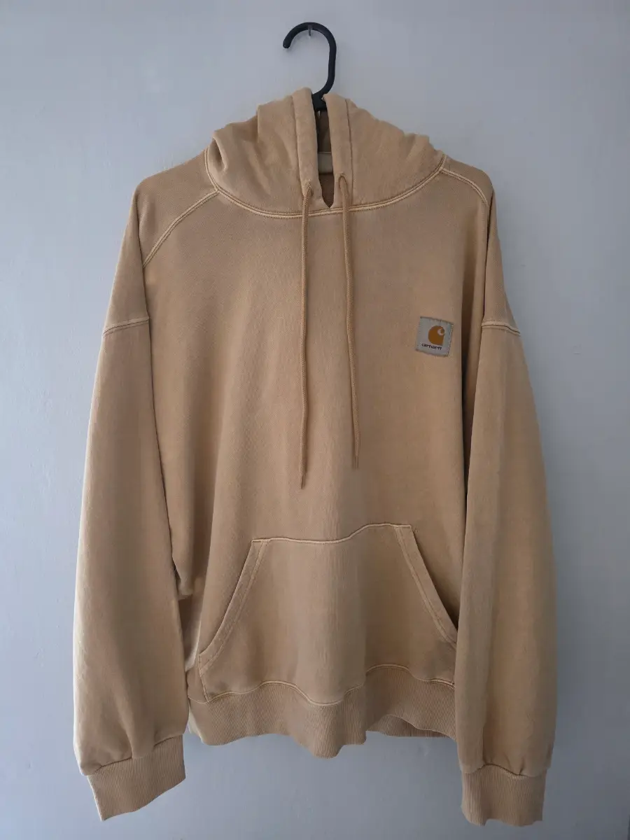 CARHARTT WIP DEADSTOCK MENS XL LIGHT BROWN NELSON HOODIE. BRAND NEW NO TAGS.