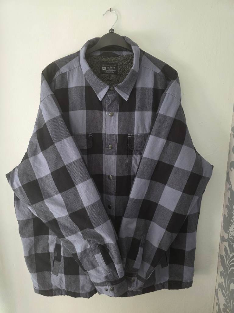 Unbranded 4XL Heavy Brushed Cotton, Sherpa Lined Shacket.