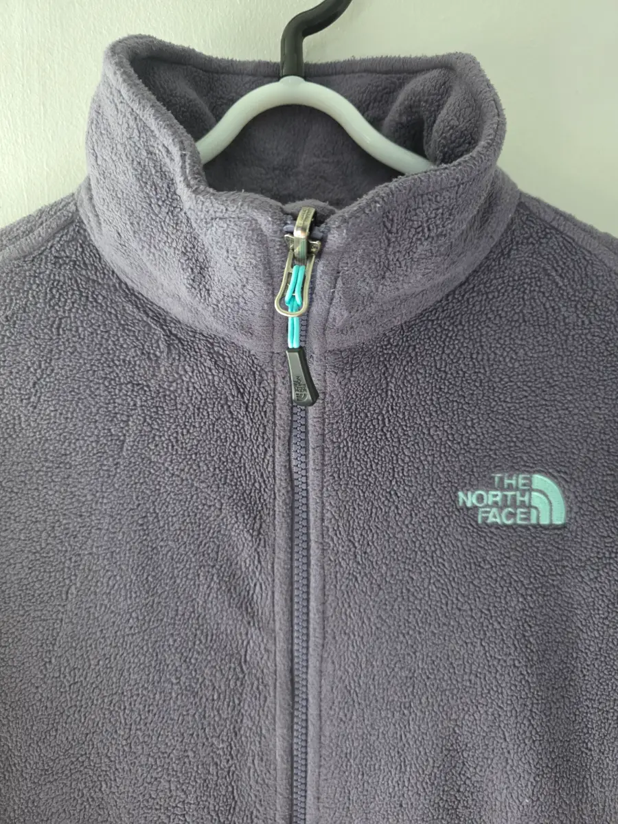 The North Face Women's Full Zip Hoodie Medium Fleece Jacket Lavender Purple VGC