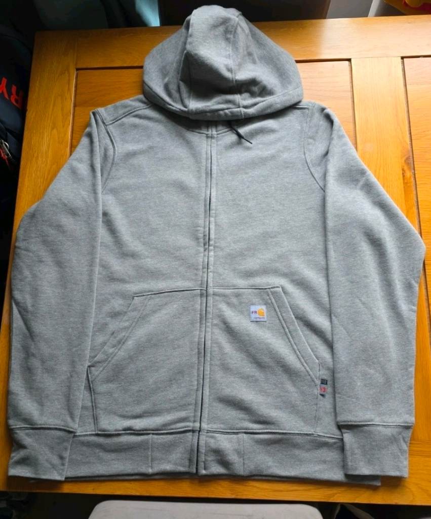 Carhartt FR Ladies Grey Full Zip Hoodie Size XL (16-18) Brand New  RRP£250